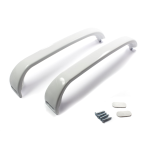 COPPIA MANIGLIE FRIGO BOSCH 31,5 CM BIANCHE