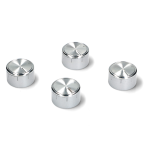 KIT 4 MANOPOLE CUCINA ARGENTO 